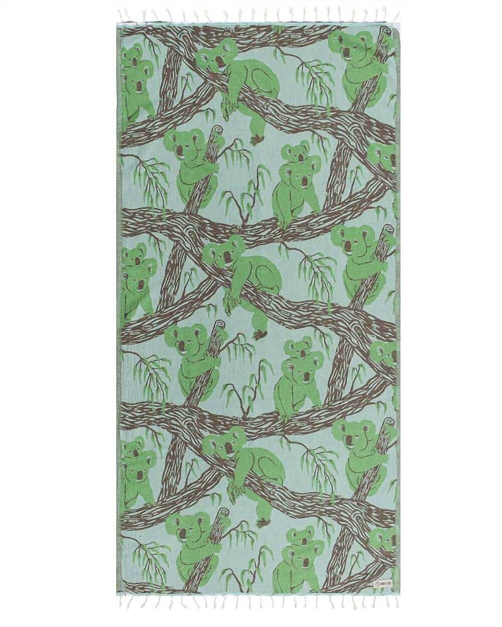 NEW SAND CLOUD koala turkish organic cotton beach towel in mint